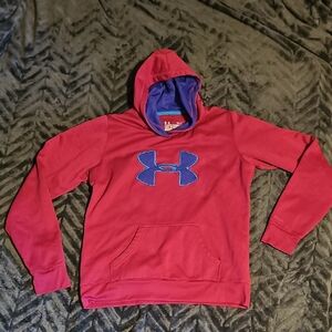 Under Armour UA Storm Hoodie | Fuchsia Pullover | Womens LG | No Hood String